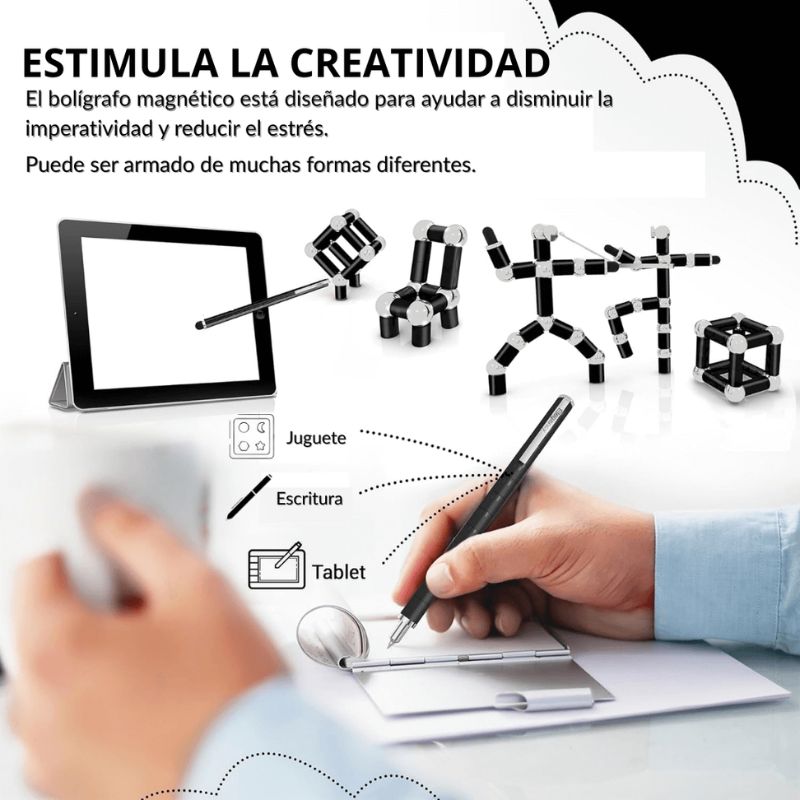 FlexiMag™ – El Bolígrafo Magnético que Se Transforma